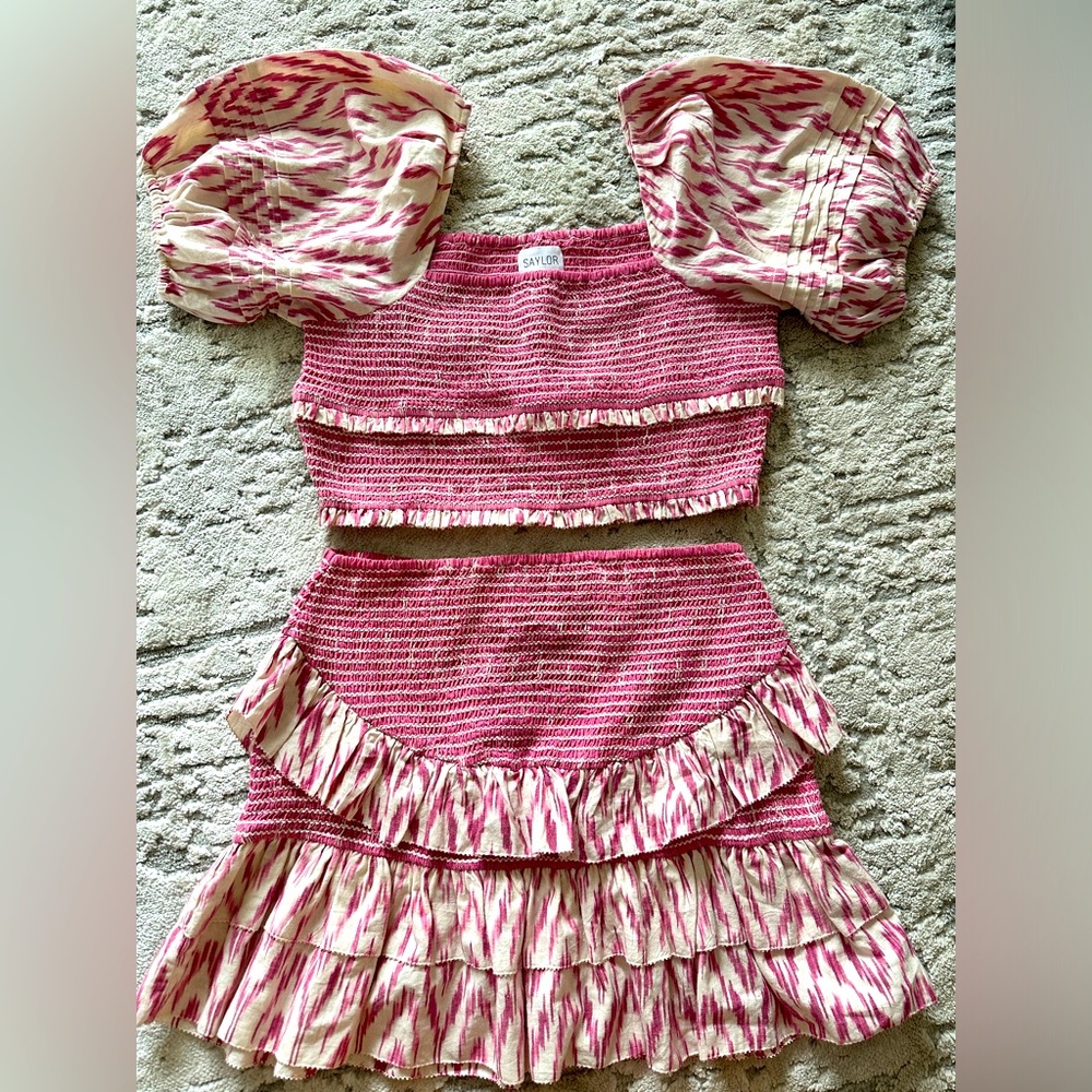 Saylor Keka Crop Top & Skirt Set